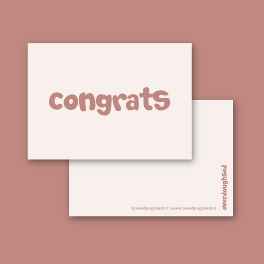 Congrats Postcard